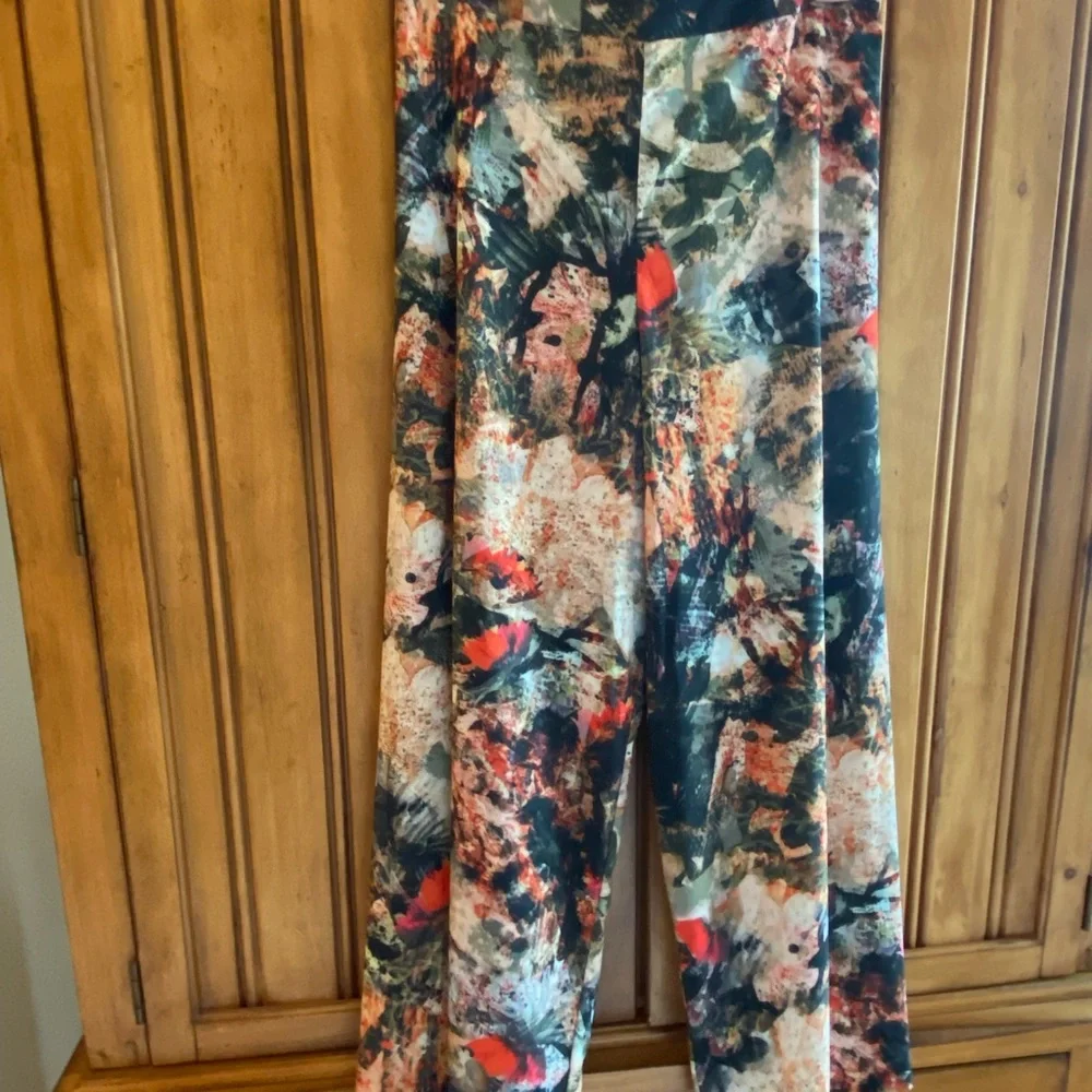 NWT Alice + Olivia wide leg jungle safari print pants size 10 - Picture 5 of 7